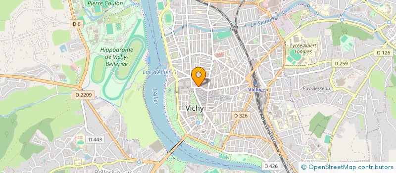 localisation de l'entreprise LUCAS INFIRMIERES à VICHY