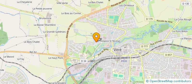 localisation de l'entreprise LUCAS INVESTISSEMENTS  VITRE