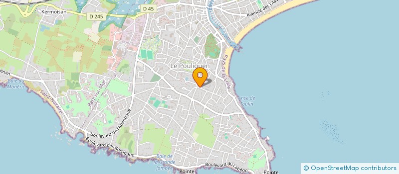 localisation de l'entreprise LUCAS LAMANDE  LE POULIGUEN