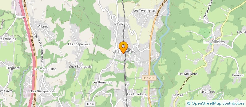 localisation de l'entreprise LUCAS LAROSA MACONNERIE à CHARVONNEX