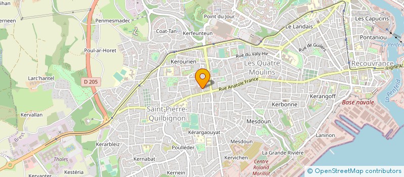 localisation de l'entreprise LUCAS METALLERIE à BREST