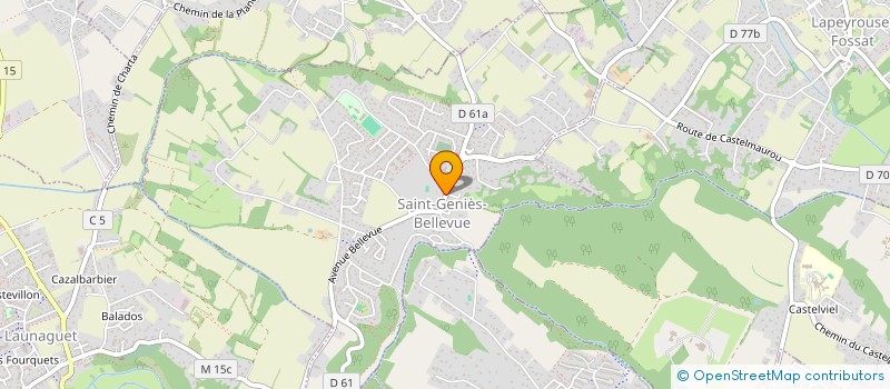 localisation de l'entreprise LUCAS MONTEIL PEINTURE  SAINT-GENIES-BELLEVUE