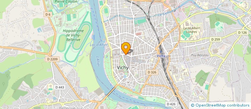 localisation de l'entreprise LUCAS OPTIQUE à VICHY