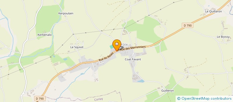 localisation de l'entreprise LUCAS PHILIPPE  LE HAUT-CORLAY