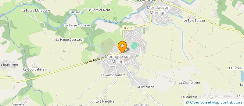 localisation de l'entreprise LUCAS PLATRERIE PLAQUISTE à COUERON