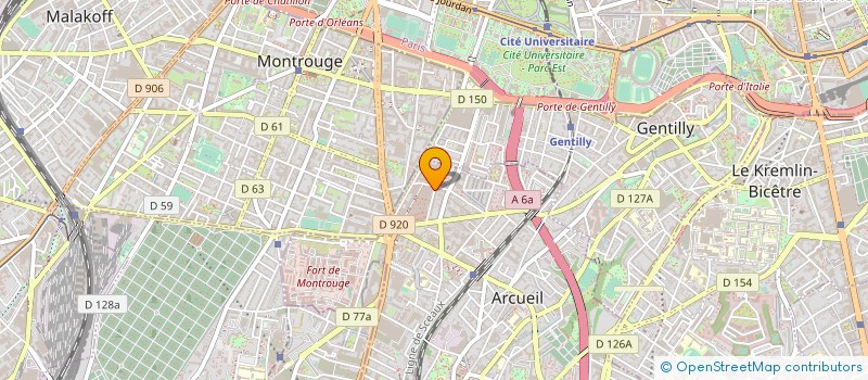localisation de l'entreprise LUCAS SAC  ARCUEIL