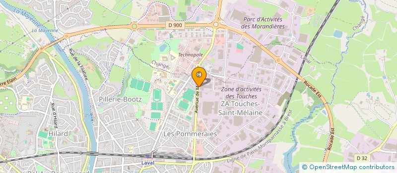 localisation de l'entreprise LUCAS SPORT PROMOTION à LAVAL