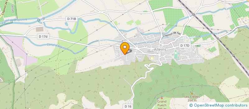 localisation de l'entreprise LUCASA à ALLEINS