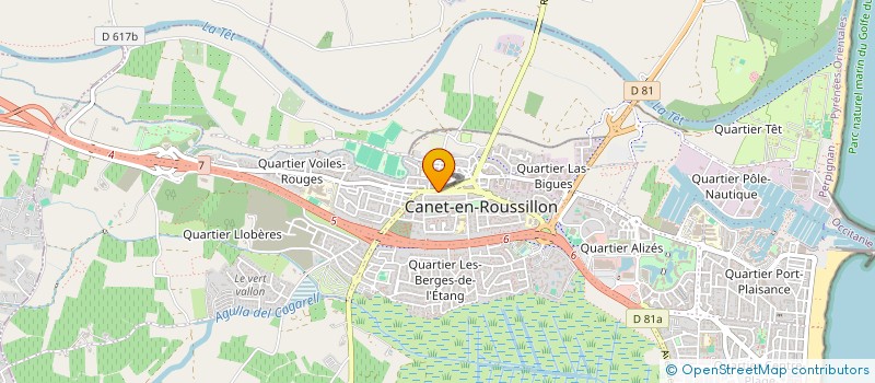 localisation de l'entreprise LUCAVAL  CANET-EN-ROUSSILLON