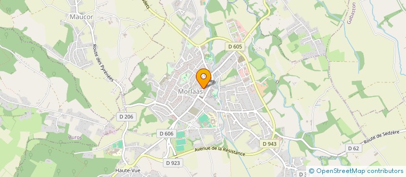 localisation de l'entreprise LUCAZEAU CHRISTELLE  MORLAAS