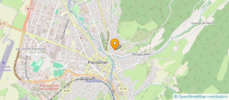 localisation de l'entreprise LUCBEL  PONTARLIER