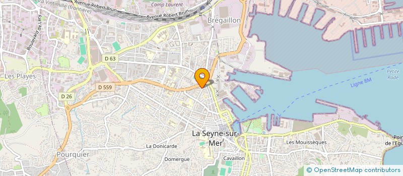 localisation de l'entreprise LUCCIONI à LA SEYNE-SUR-MER