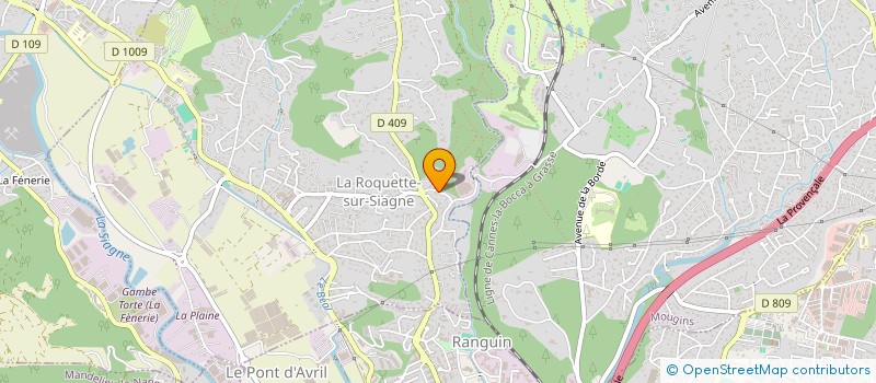 localisation de l'entreprise LUCE à LA ROQUETTE-SUR-SIAGNE