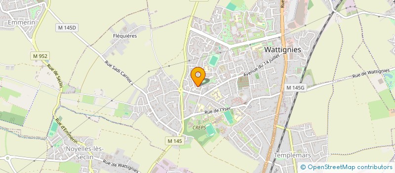 localisation de l'entreprise LUCE  WATTIGNIES