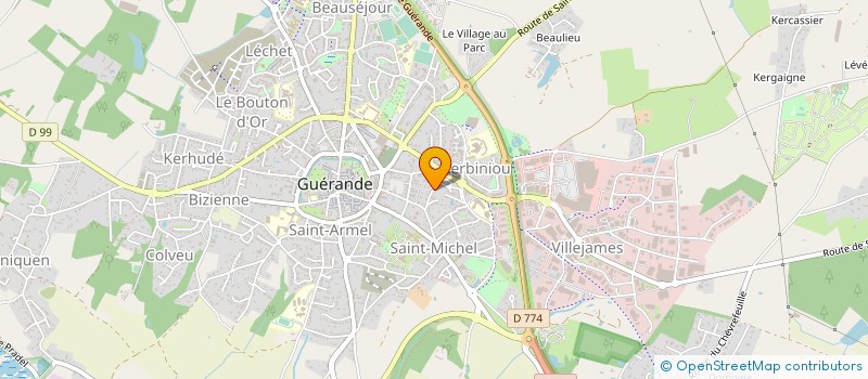 localisation de l'entreprise LUCE ATLANTIQUE  GUERANDE
