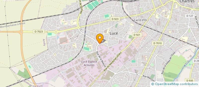 localisation de l'entreprise LUCE AUTO ECOLE à LUCE