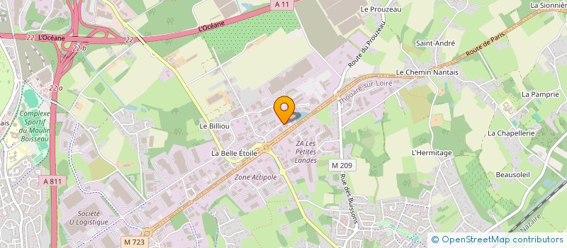 localisation de l'entreprise LUCE EXPEDITION à CARQUEFOU