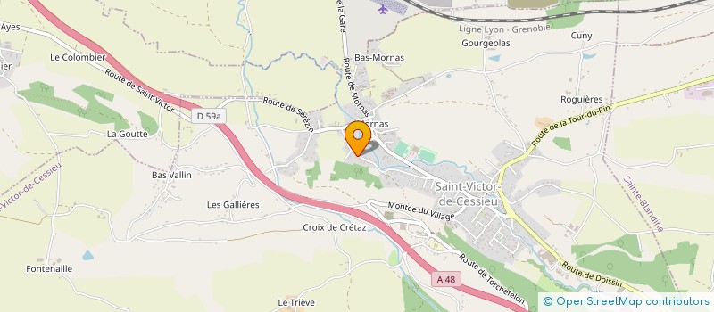 localisation de l'entreprise LUCE GERALD  SAINT-VICTOR-DE-CESSIEU