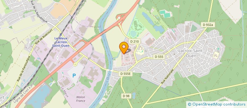 localisation de l'entreprise LUCE INDUSTRIES  LACROIX-SAINT-OUEN