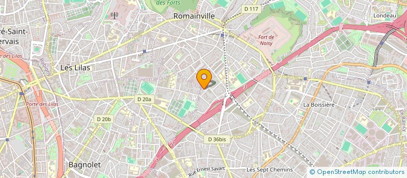 localisation de l'entreprise LUCE INVEST HOLDING  ROMAINVILLE