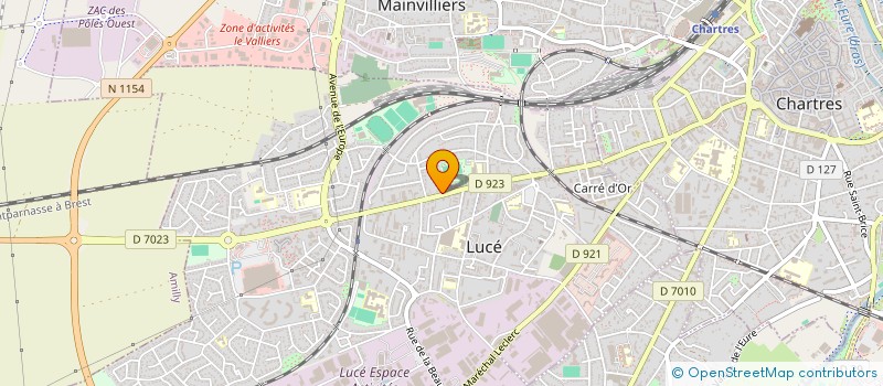 localisation de l'entreprise LUCE SPORT GYM à LUCE