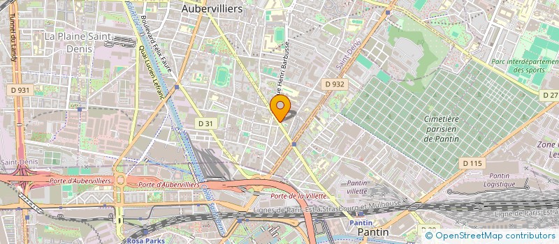 localisation de l'entreprise LUCE WEAR  AUBERVILLIERS