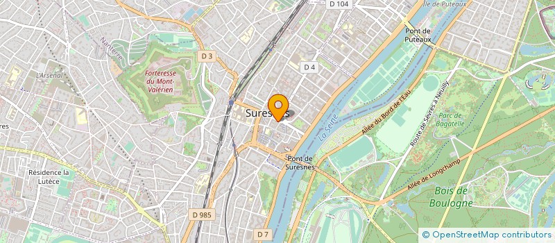 localisation de l'entreprise LUCEAS à SURESNES