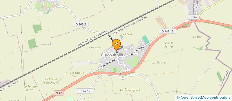 localisation de l'entreprise LUCEL à GOUSSAINVILLE