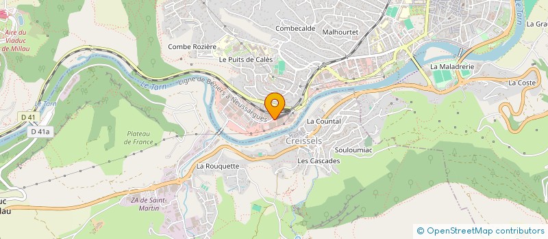 localisation de l'entreprise LUCELIE  MILLAU