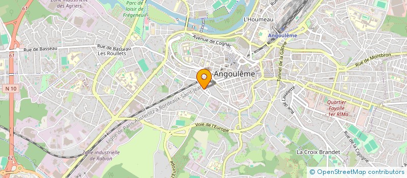 localisation de l'entreprise LUCELL à ANGOULEME
