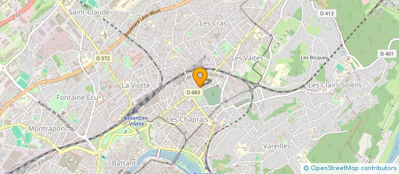 localisation de l'entreprise LUCEMAR à BESANCON