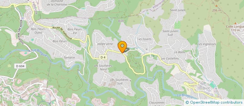 localisation de l'entreprise LUCEOL  BIOT