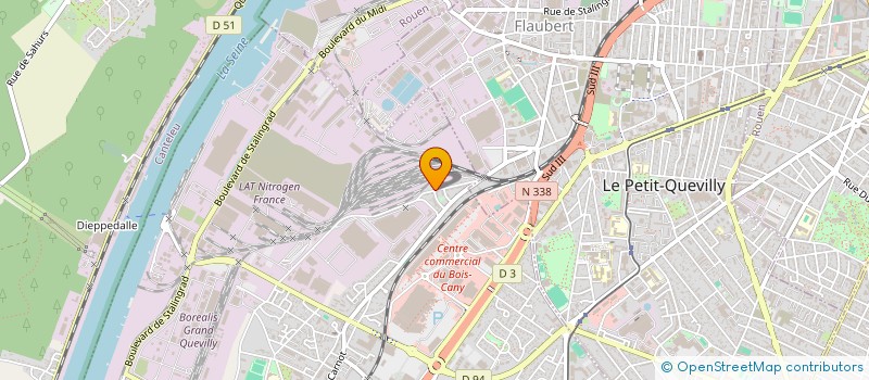 localisation de l'entreprise LUCERAM  LE GRAND-QUEVILLY