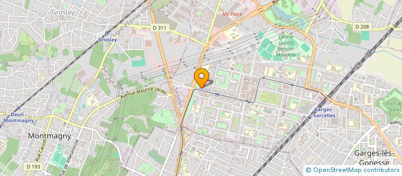 localisation de l'entreprise LUCERNAIRE  SARCELLES