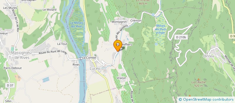 localisation de l'entreprise LUCEY ANIMATION  LUCEY