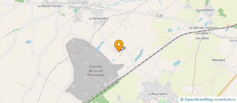 localisation de l'entreprise LUCHE ENROBES à LUCHE-THOUARSAIS
