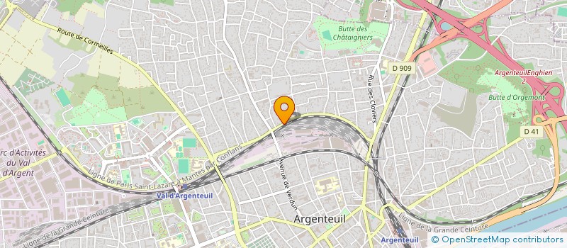 localisation de l'entreprise LUCHIAN BAT  ARGENTEUIL