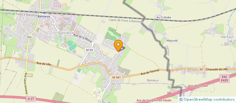 localisation de l'entreprise LUCHINI - CRETE  BAISIEUX