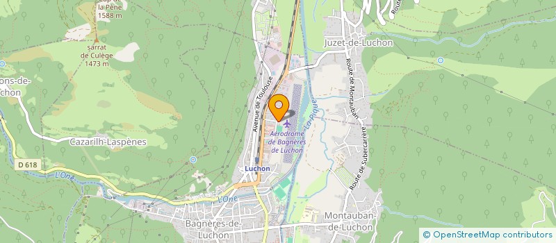 localisation de l'entreprise LUCHON AIR CLUB MOTEUR  BAGNERES-DE-LUCHON