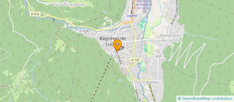 localisation de l'entreprise LUCHON LOURON CYCLISME à BAGNERES-DE-LUCHON
