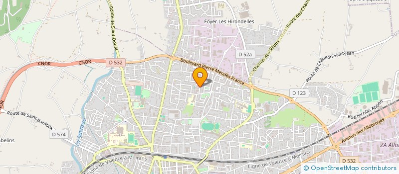 localisation de l'entreprise LUCHRAI  ROMANS-SUR-ISERE