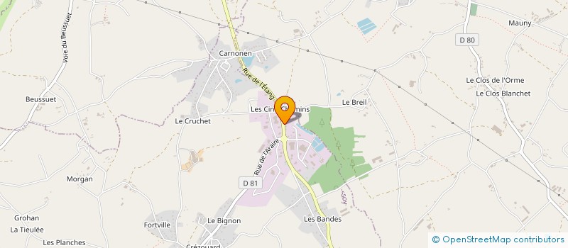 localisation de l'entreprise LUCIA à QUESSOY