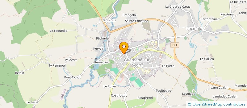 localisation de l'entreprise LUCIA 56160  GUEMENE-SUR-SCORFF