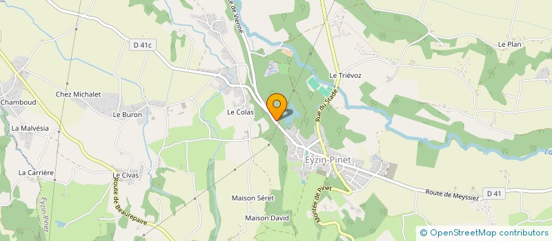 localisation de l'entreprise LUCIA  EYZIN-PINET