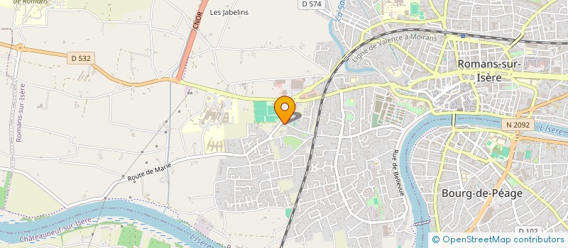 localisation de l'entreprise LUCIANA  ROMANS-SUR-ISERE