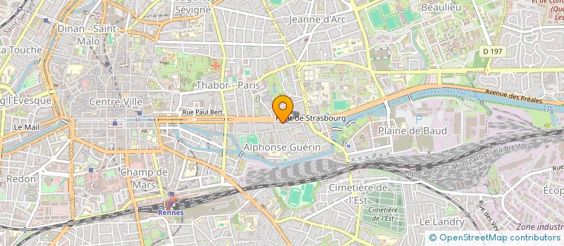localisation de l'entreprise LUCIDAR à RENNES