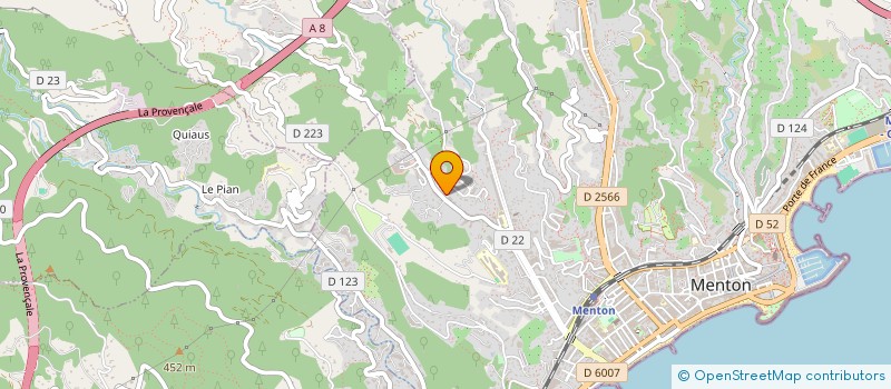 localisation de l'entreprise LUCIDASCENSEURS à MENTON