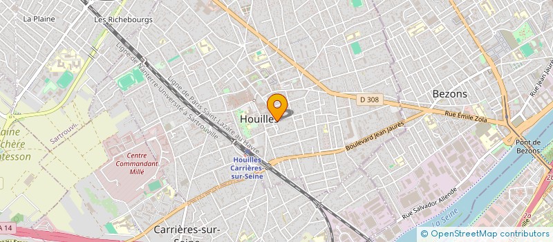localisation de l'entreprise LUCIE à HOUILLES