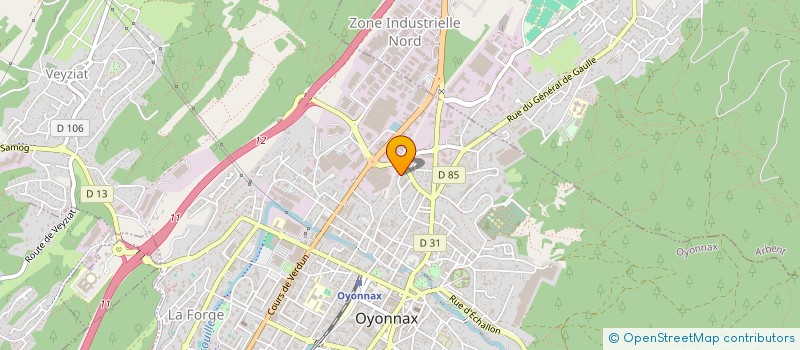 localisation de l'entreprise LUCIE  OYONNAX