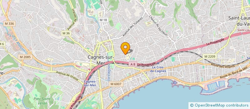 localisation de l'entreprise LUCIE ARMAND à CAGNES-SUR-MER